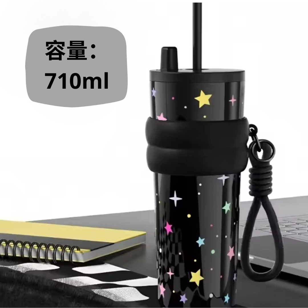 【8月新登場!ランキング1位】ZenkaiStore™ ストロー付きステンレスタンブラー